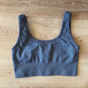 Ivivva Heather Gray Fly Tech Longline Sports Bra